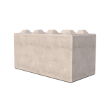 1600mm Interlocking Concrete Blocks Render
