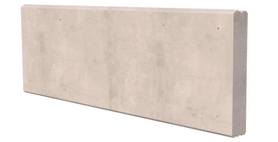 Prestressed concrete wall panel render.