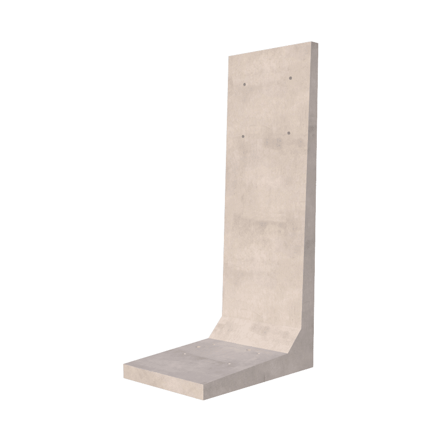 Bolt Down retaining wall render
